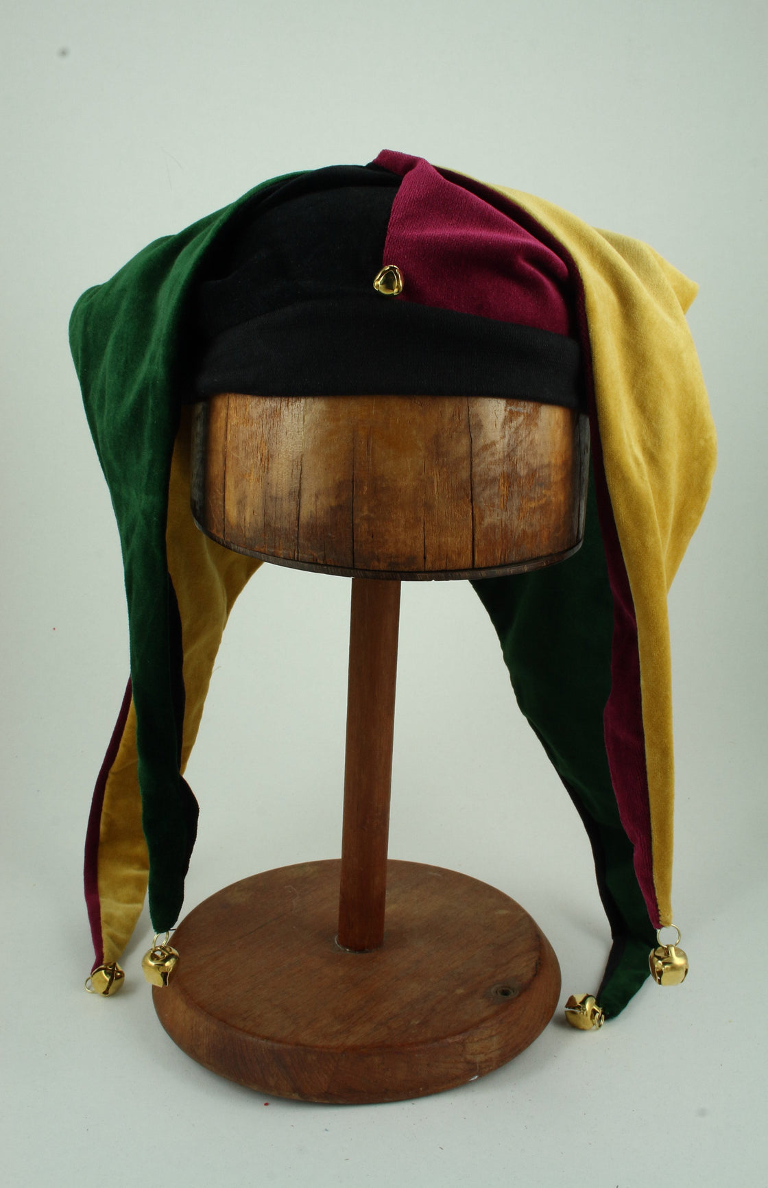 Gold Wine Black Green Jester Hat