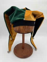 Jester Hat Green Gold - Pack of 2